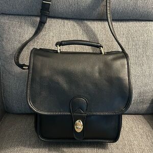Authentic leather crossbody bag